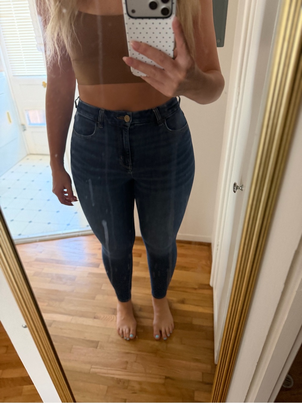 American Eagle Outfitters Dark Blue Skinny Jeans